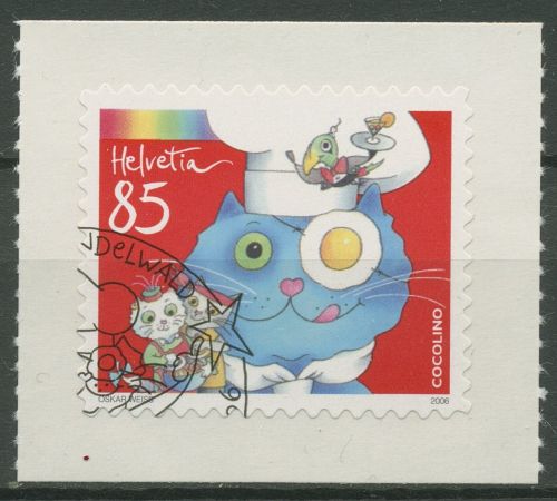 Schweiz 2006 Kinderkochbuchfigur Cocolino 1984 gestempelt
