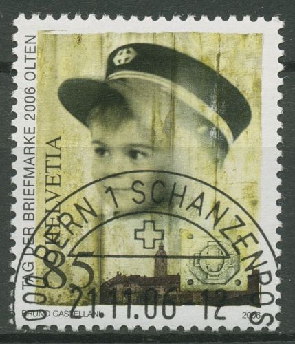 Schweiz 2006 Tag der Briefmarke Eisenbahnstadt Olten 1990 gestempelt