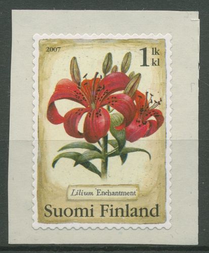 Finnland 2007 Pflanzen Feuerlilie 1842 postfrisch