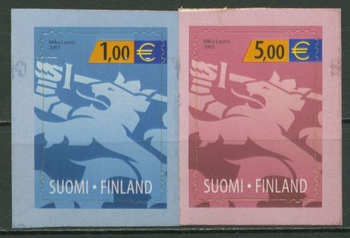 Finnland 2002 Freimarken Nationalwappen 1607/08 FB postfrisch