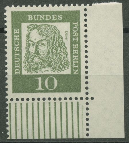 Berlin 1961 Bedeutende Deutsche 202 W UR Ecke 4 postfrisch