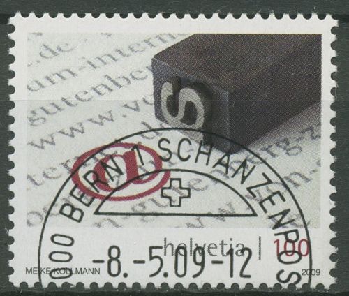 Schweiz 2009 Von Gutenberg zum Internet 2106 gestempelt