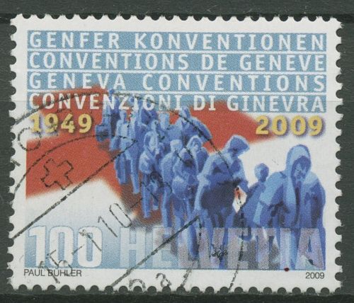 Schweiz 2009 60 Jahre Genfer Konventionen Flüchtlinge 2126 gestempelt