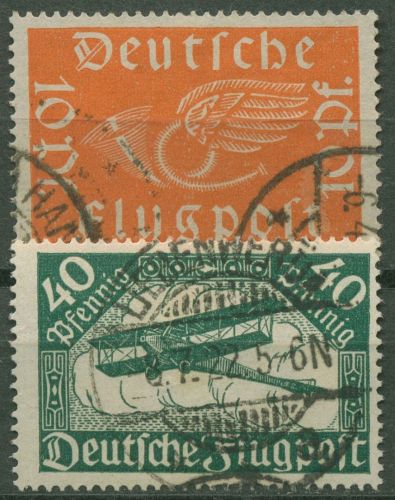 Deutsches Reich 1919 Flugpostmarken 111/12 gestempelt