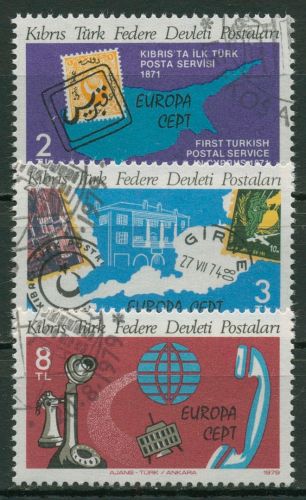 Türkisch-Zypern 1979 Europa CEPT Post- und Fernmeldewesen 71/73 gestempelt