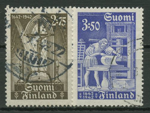Finnland 1942 Erste Bibel in finnischer Sprache 267/68 gestempelt