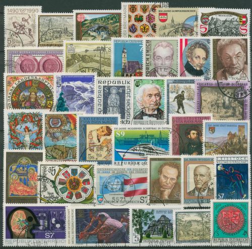 Österreich 1990 Jahrgang komplett (1978/2012) gestempelt (SG62111)
