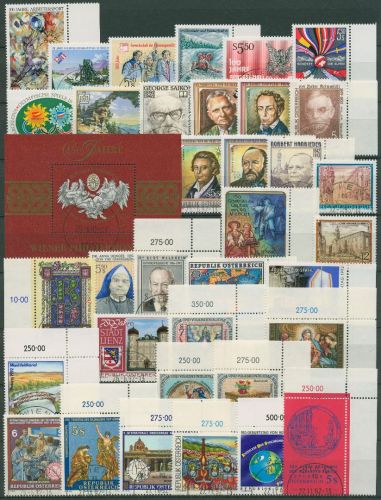 Österreich 1992 Jahrgang komplett (2048/83, Block 11) gestempelt (SG62113)