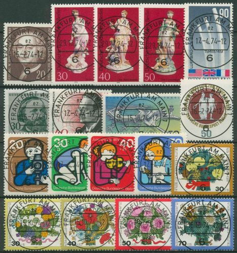 Berlin Jahrgang 1974 komplett (464/81) gestempelt (SG98579)