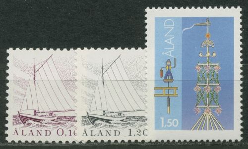 Aland 1985 Fischerboot Maibaum 8/10 postfrisch