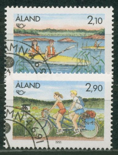 Aland 1991 NORDEN Tourismus 51/52 gestempelt