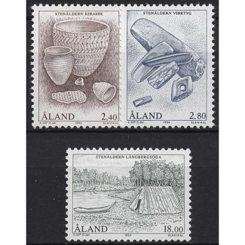 Aland 1994 Steinzeit 88/90 postfrisch