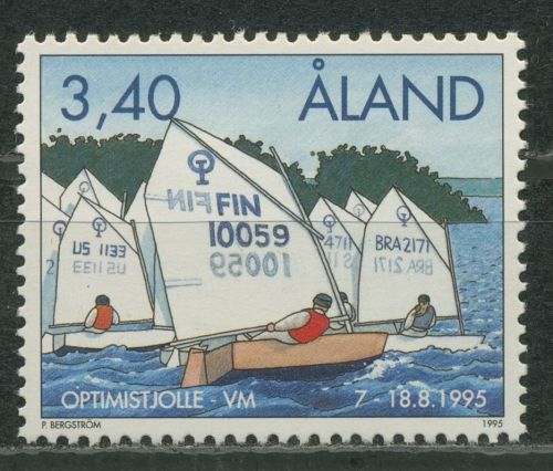 Aland 1995 Segel-WM Bootsklasse "Optimist" 104 postfrisch