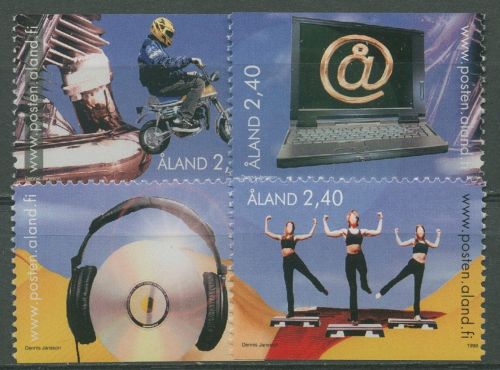 Aland 1998 Jugendaktivitäten 136/39 postfrisch