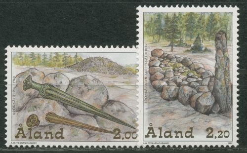 Aland 1999 Bronzezeit Schwert Dolch Steingrab 153/54 postfrisch