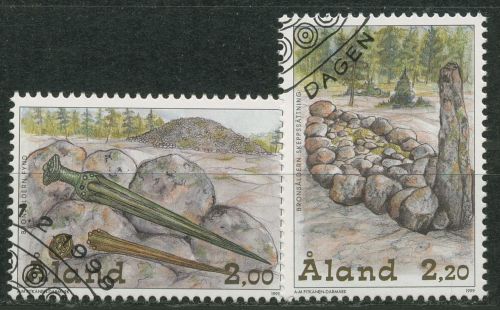 Aland 1999 Bronzezeit Schwert Dolch Steingrab 153/54 gestempelt