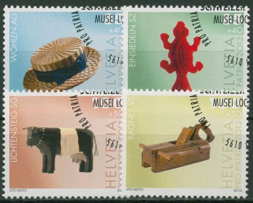 Schweiz 2013 Pro Patria Dorfmuseum 2294/97 gestempelt