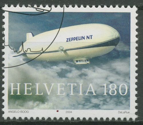Schweiz 2004 Luftschiff Zeppelin 1879 gestempelt