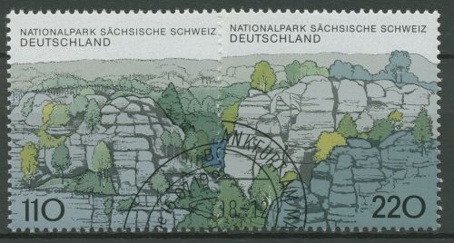 Bund 1998 Nationalpark Sächsische Schweiz 1997/98 gestempelt, Blockeinzelmarken