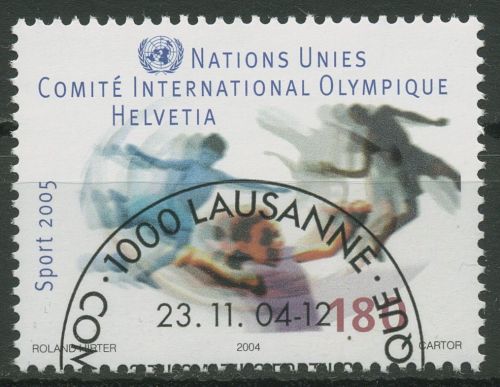 Schweiz 2004 Jahr des Sports Sporterziehung 1895 gestempelt