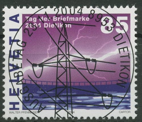 Schweiz 2004 Energie aus Wasserkraft 1896 gestempelt