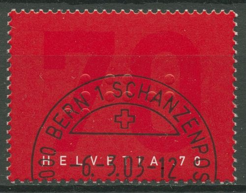Schweiz 2003 Zentralverein für das Blindenwesen 1828 gestempelt