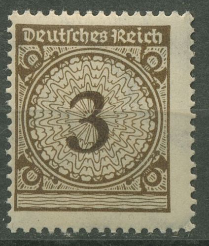 Deutsches Reich 1923 Korbdeckelmuster Plattendruck 338 Pa postfrisch