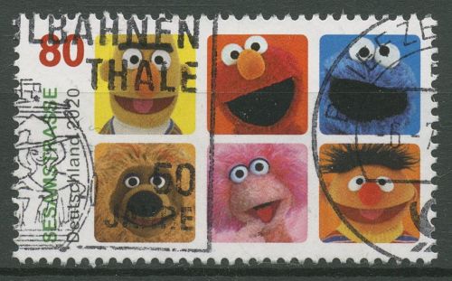 Bund 2020 Kinderfernsehen Sesamstraße Ernie & Bert 3530 gestempelt