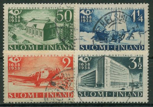 Finnland 1938 300 Jahre Finnische Post 213/16 gestempelt