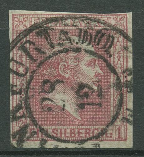 Preußen 1858 König Friedrich Wilhelm IV., 10 a gestempelt