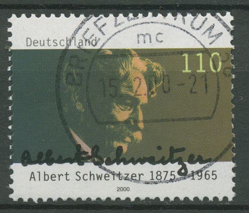 Bund 2000 Albert Schweitzer 2090 gestempelt