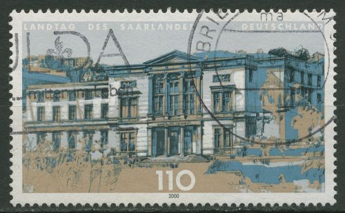 Bund 2000 Landesparlament Saarbrücken 2153 gestempelt