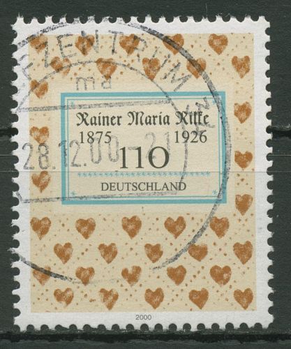 Bund 2000 Rainer Maria Rilke Bucheinband 2154 gestempelt