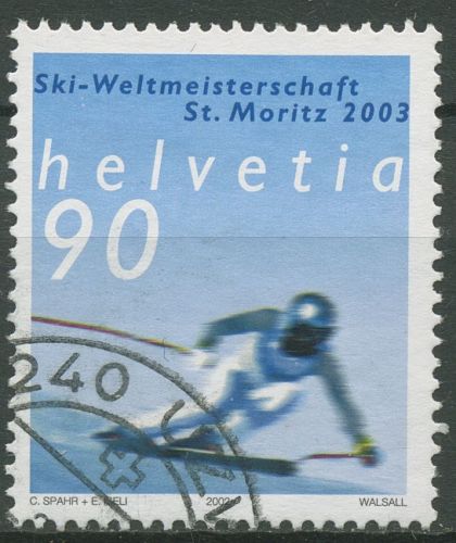 Schweiz 2002 Alpine Ski-Weltmeisterschaft Sankt Moritz 1816 gestempelt