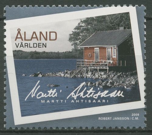 Aland 2009 Erinnerungen Staatspräsident Athisaari Fotografie 318 postfrisch