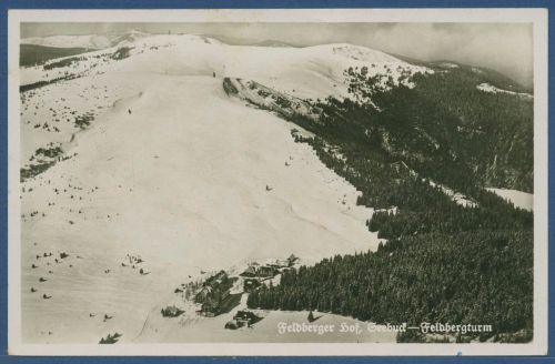 Feldberg Schwarzwald Feldberger Hof Luftbild, gelaufen 1935 (AK5716)