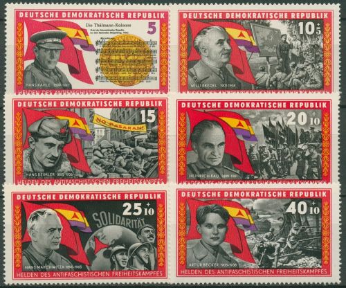 DDR 1966 Internationale Brigaden in Spanien 1196/01 postfrisch