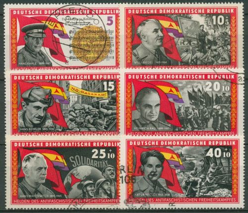 DDR 1966 Internationale Brigaden in Spanien 1196/01 gestempelt