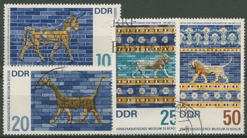 DDR 1966 Vorderasiatisches Museum Wanddekore 1229/32 gestempelt