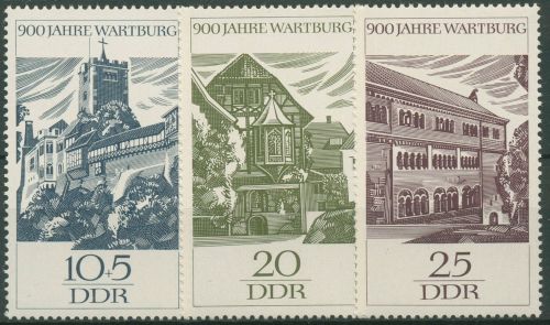 DDR 1966 Wartburg Eisenach 1233/35 postfrisch