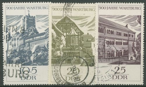 DDR 1966 Wartburg Eisenach 1233/35 gestempelt