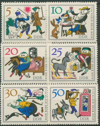 DDR 1966 Märchen Brüder Grimm Tischlein deck dich 1236/41 postfrisch