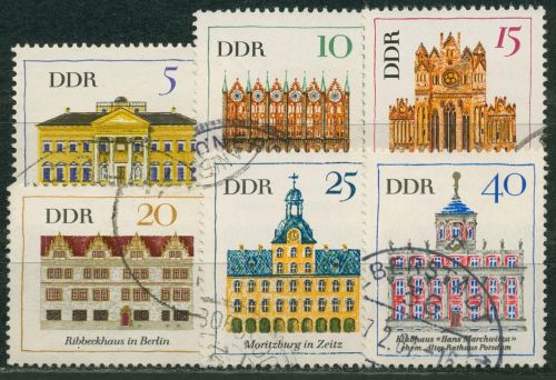 DDR 1967 Bauwerke Schlösser 1245/50 gestempelt