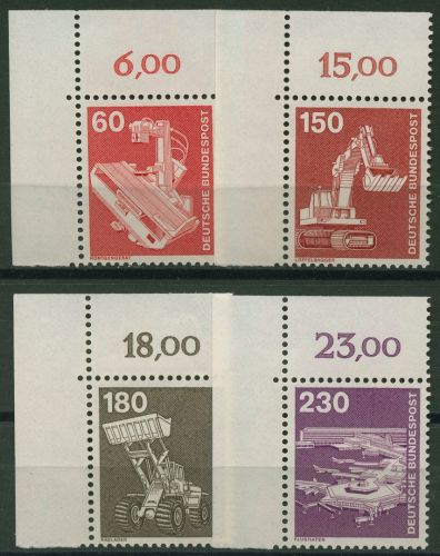 Bund Bogenmarken 1978 Industrie & Technik 990/94 Ecke 1 postfrisch