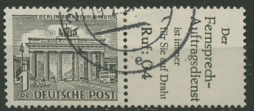 Berlin Zusammendrucke 1952 Berliner Bauten W 33 gestempelt