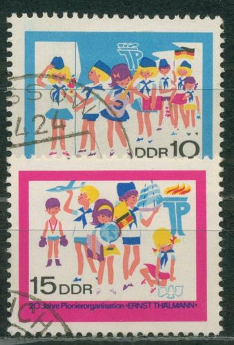 DDR 1968 Pioniere Pionierorganisation Ernst Thälmann 1432/33 gestempelt