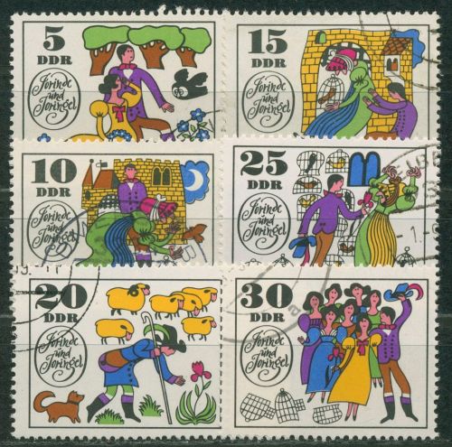 DDR 1969 Märchen Brüder Grimm Jorinde & Joringel 1450/55 gestempelt