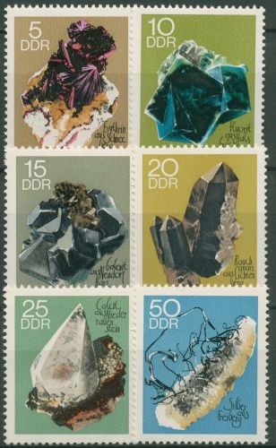 DDR 1969 Bergakademie Freiberg Mineralien 1468/73 postfrisch