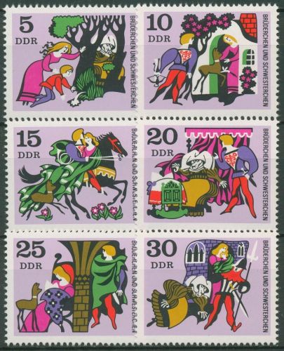 DDR 1970 Märchen Brüder Grimm Brüderchen & Schwesterchen 1545/50 postfrisch