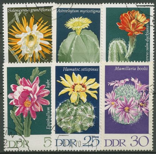 DDR 1970 Pflanzen Kakteen 1625/30 gestempelt